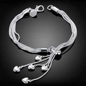 ✨Chloetina NEW 925 Sterling Silver Tassel Bracelet